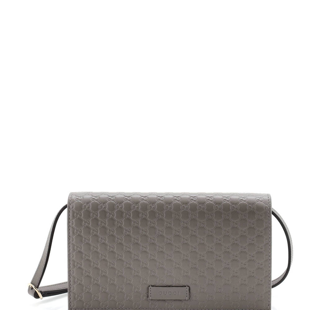 Gucci Wallet on Strap Microguccissima Leather